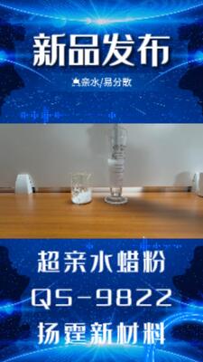 হাইড্রোফিলিক মাইক্রো-পাউডার মোম, জল-ভিত্তিক কালিতে ব্যবহৃত হয়