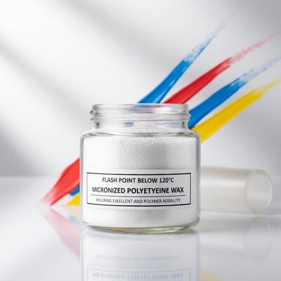 ১২০°C এর নিচে ফ্ল্যাশ পয়েন্ট সহ মাইক্রোনাইজড পলিথিন ওয়াক্স, যা পেইন্ট এবং পলিমার অ্যাডিটিভস-এ ব্যবহৃত চমৎকার তাপ স্থিতিশীলতা নিশ্চিত করে